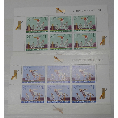 7070 - New Zealand. Collection in 32Page Prinz Stookbook of New Zealand Miniature Sheets, Mainly Used, but ... 