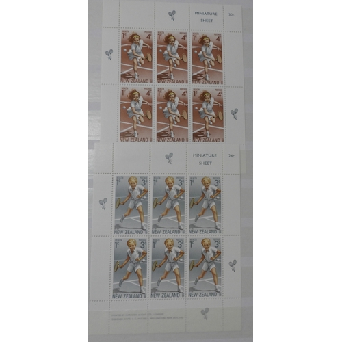 7070 - New Zealand. Collection in 32Page Prinz Stookbook of New Zealand Miniature Sheets, Mainly Used, but ... 
