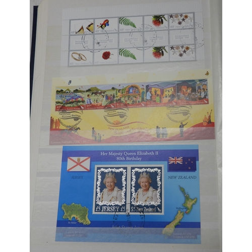 7070 - New Zealand. Collection in 32Page Prinz Stookbook of New Zealand Miniature Sheets, Mainly Used, but ... 