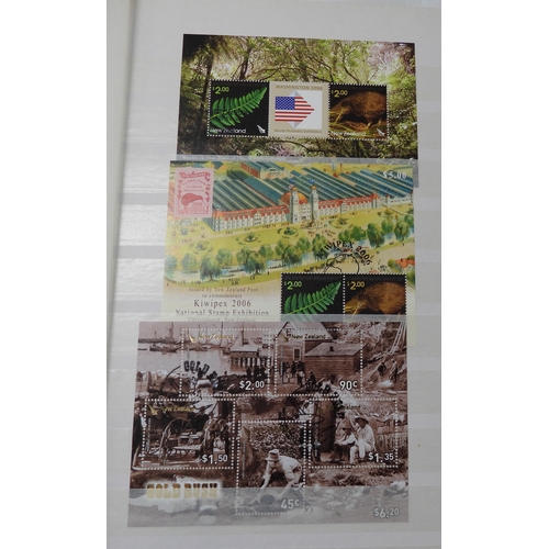 7070 - New Zealand. Collection in 32Page Prinz Stookbook of New Zealand Miniature Sheets, Mainly Used, but ... 