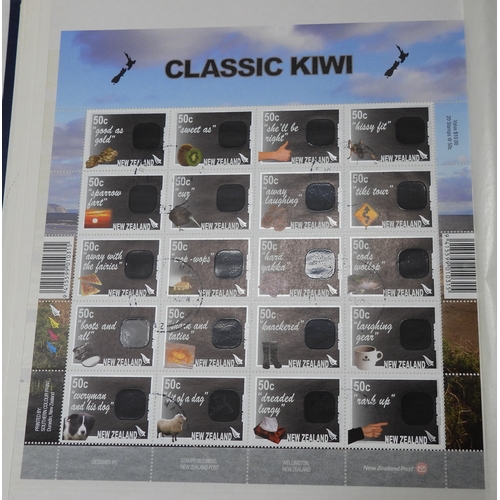 7070 - New Zealand. Collection in 32Page Prinz Stookbook of New Zealand Miniature Sheets, Mainly Used, but ... 