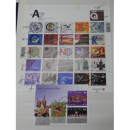 7070 - New Zealand. Collection in 32Page Prinz Stookbook of New Zealand Miniature Sheets, Mainly Used, but ... 