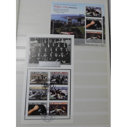 7070 - New Zealand. Collection in 32Page Prinz Stookbook of New Zealand Miniature Sheets, Mainly Used, but ... 