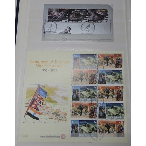 7070 - New Zealand. Collection in 32Page Prinz Stookbook of New Zealand Miniature Sheets, Mainly Used, but ... 