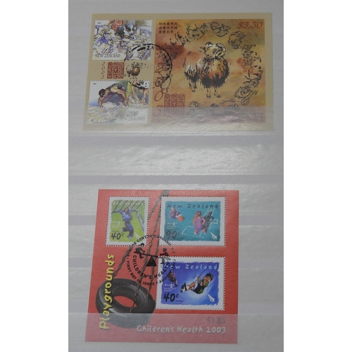 7070 - New Zealand. Collection in 32Page Prinz Stookbook of New Zealand Miniature Sheets, Mainly Used, but ... 