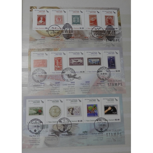 7070 - New Zealand. Collection in 32Page Prinz Stookbook of New Zealand Miniature Sheets, Mainly Used, but ... 