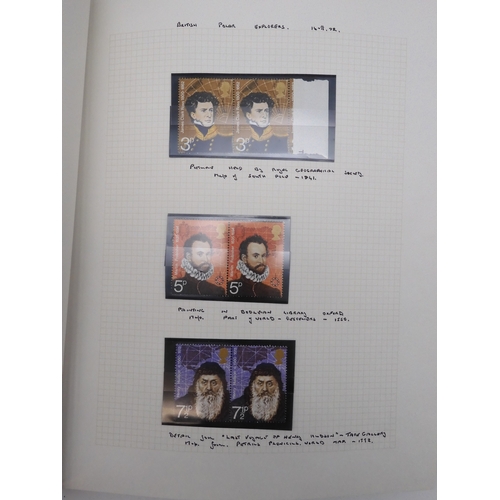7076 - GB Comes Collection from 1971 to 1990 in two SG AlbumsThe Commemoratives are all unmounted , and are... 