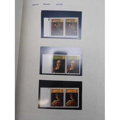 7076 - GB Comes Collection from 1971 to 1990 in two SG AlbumsThe Commemoratives are all unmounted , and are... 