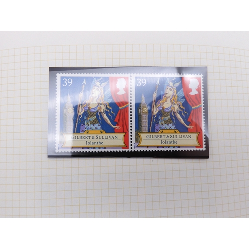 7077 - GB Commems. in Black SG album 1991-2000  Once again all Unmounted Mint and in Pairs, off all Commemo... 