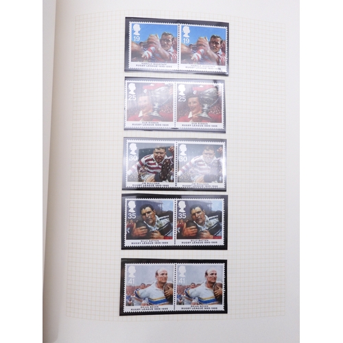 7077 - GB Commems. in Black SG album 1991-2000  Once again all Unmounted Mint and in Pairs, off all Commemo... 