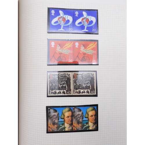 7077 - GB Commems. in Black SG album 1991-2000  Once again all Unmounted Mint and in Pairs, off all Commemo... 