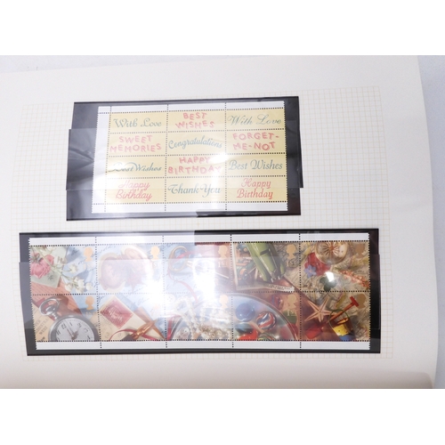 7077 - GB Commems. in Black SG album 1991-2000  Once again all Unmounted Mint and in Pairs, off all Commemo... 