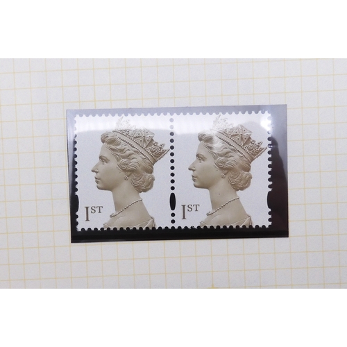 7080 - GB Collection of Decimal Definatives in Green Utile Album. The early Defins are single copies, and a... 