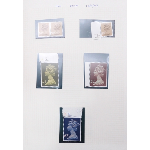 7080 - GB Collection of Decimal Definatives in Green Utile Album. The early Defins are single copies, and a... 
