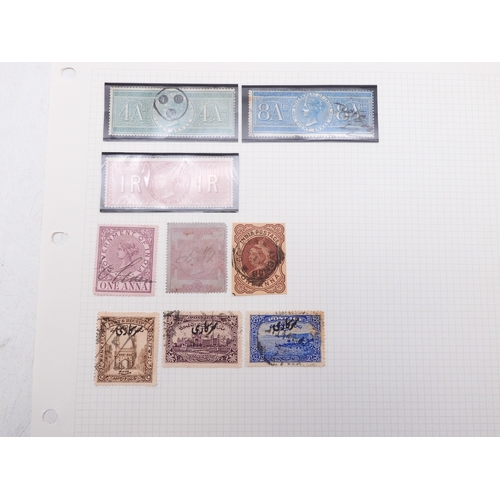 7082 - India. Small India Service Stamp Collection on 4 leaves from 1932 up to 1957.plus a few later. Also ... 