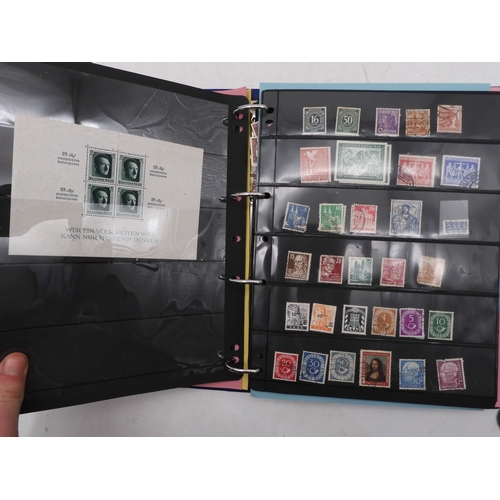 7089 - A collection of German and East German stamps in an album