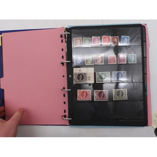 7089 - A collection of German and East German stamps in an album