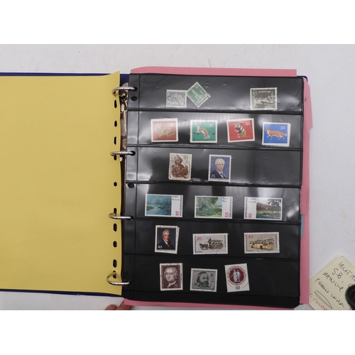 7089 - A collection of German and East German stamps in an album
