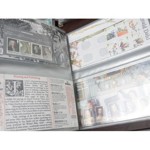 7091 - Great Britain two albums containing Royal Mint  Booklets together with Royal Mail stamp books, Chris... 