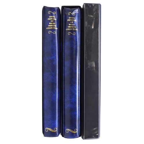 7093 - A lot comprising Diana The Princess Of Wales Tribute Collections in two albums (one with COA 022), a... 