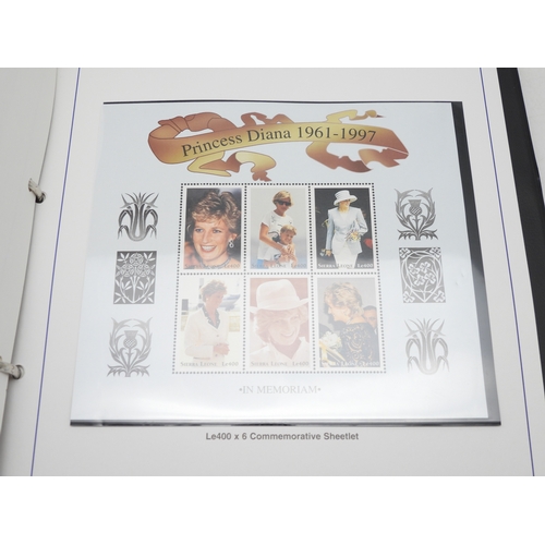 7093 - A lot comprising Diana The Princess Of Wales Tribute Collections in two albums (one with COA 022), a... 