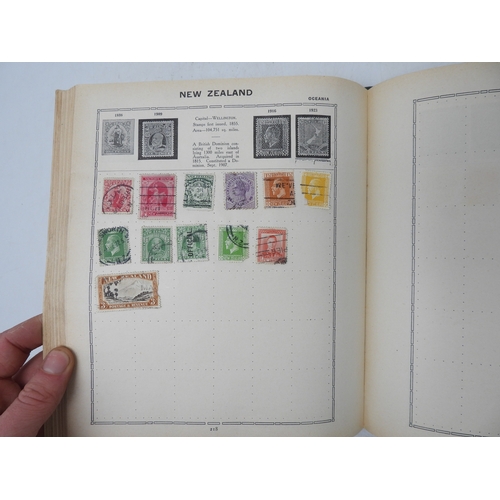 7096 - The Triumph Stamp Album of worldwide stamps to contain GB 1/d red imperforate examples etc incomplet... 
