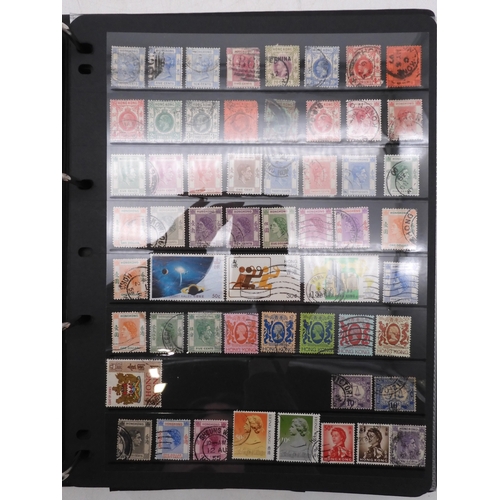 7085 - World Collection in Large 4 ring binder with Hagner Pages. Contains Many Stamps, both mint or used. ... 