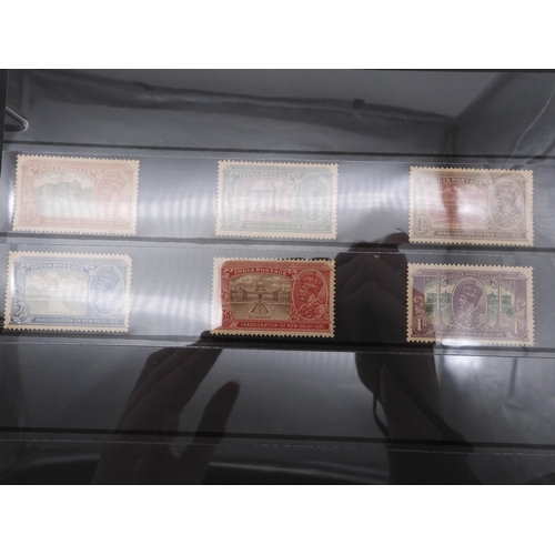 7085 - World Collection in Large 4 ring binder with Hagner Pages. Contains Many Stamps, both mint or used. ... 