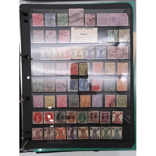 7085 - World Collection in Large 4 ring binder with Hagner Pages. Contains Many Stamps, both mint or used. ... 