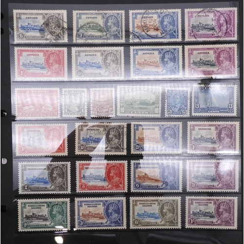 7085 - World Collection in Large 4 ring binder with Hagner Pages. Contains Many Stamps, both mint or used. ... 