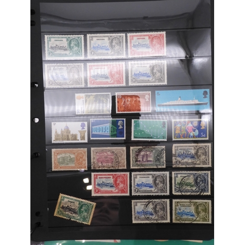 7085 - World Collection in Large 4 ring binder with Hagner Pages. Contains Many Stamps, both mint or used. ... 
