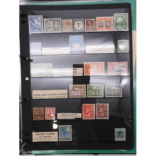 7085 - World Collection in Large 4 ring binder with Hagner Pages. Contains Many Stamps, both mint or used. ... 