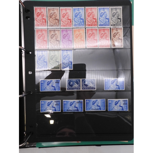 7085 - World Collection in Large 4 ring binder with Hagner Pages. Contains Many Stamps, both mint or used. ... 