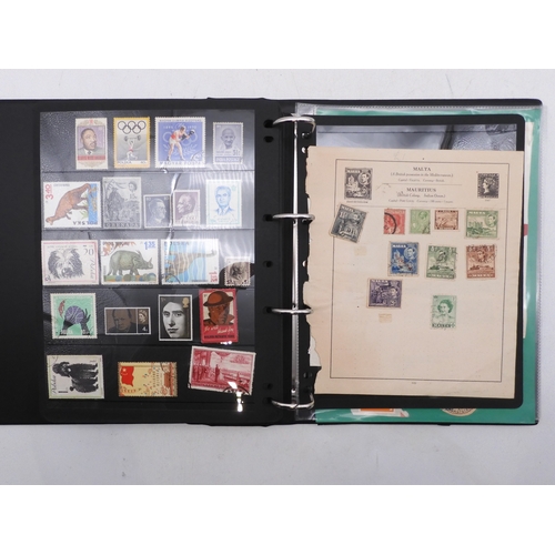 7085 - World Collection in Large 4 ring binder with Hagner Pages. Contains Many Stamps, both mint or used. ... 