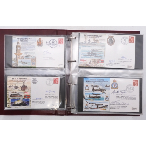 7088 - A collection of military themed covers commemorating the 50th Anniversary of WW2 with details of sig... 