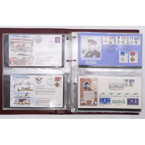 7088 - A collection of military themed covers commemorating the 50th Anniversary of WW2 with details of sig... 