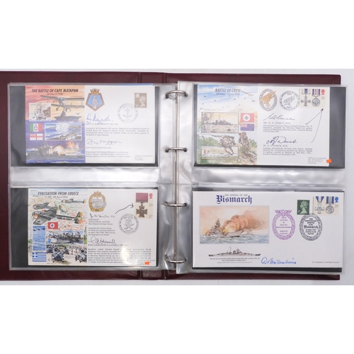 7088 - A collection of military themed covers commemorating the 50th Anniversary of WW2 with details of sig... 