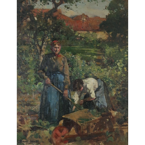 DAVID ALISON RSA (SCOTTISH 1882-1955)THE ARTIST'S GARDEN, FIFEOil on ...
