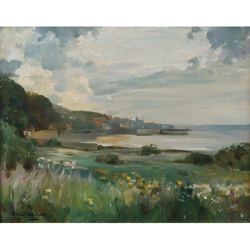 DAVID ALISON RSA (SCOTTISH 1882-1955)WEST WEMYSS FROM DYSART, FIFEOil ...