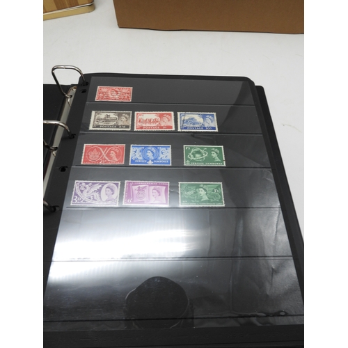 7105 - A stamp collection in two stock books mainly GB and Commonwealth together with loose stamps and Brit... 