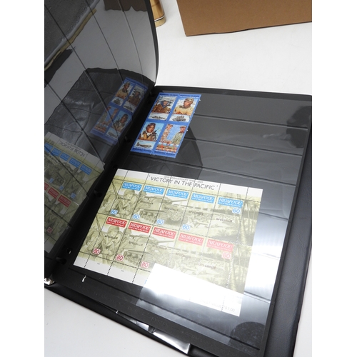 7105 - A stamp collection in two stock books mainly GB and Commonwealth together with loose stamps and Brit... 