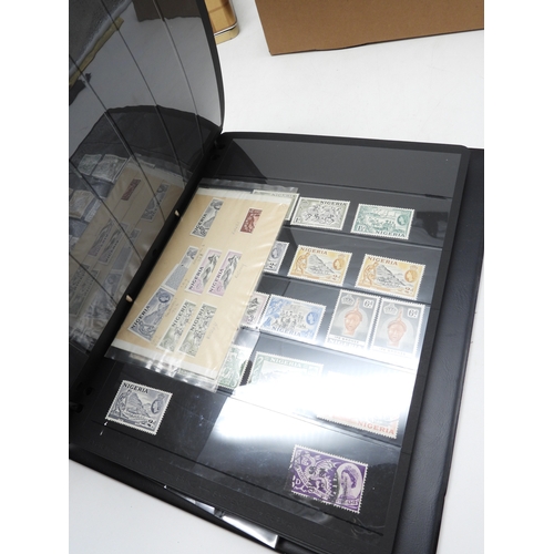7105 - A stamp collection in two stock books mainly GB and Commonwealth together with loose stamps and Brit... 