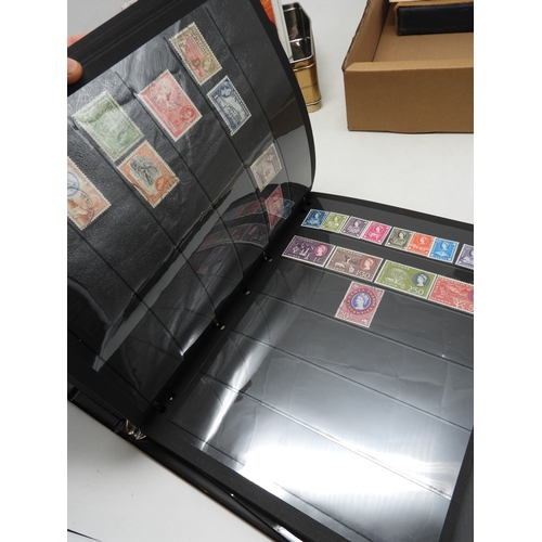 7105 - A stamp collection in two stock books mainly GB and Commonwealth together with loose stamps and Brit... 