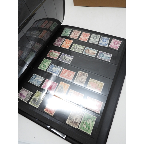 7105 - A stamp collection in two stock books mainly GB and Commonwealth together with loose stamps and Brit... 