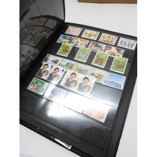 7105 - A stamp collection in two stock books mainly GB and Commonwealth together with loose stamps and Brit... 
