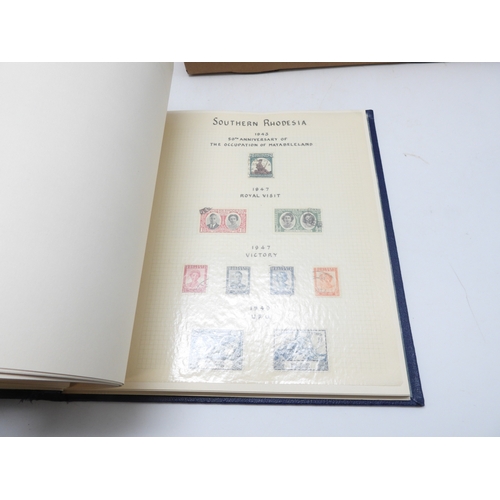 7105 - A stamp collection in two stock books mainly GB and Commonwealth together with loose stamps and Brit... 