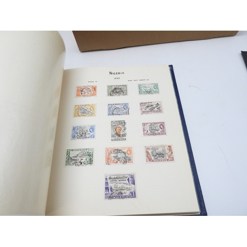 7105 - A stamp collection in two stock books mainly GB and Commonwealth together with loose stamps and Brit... 
