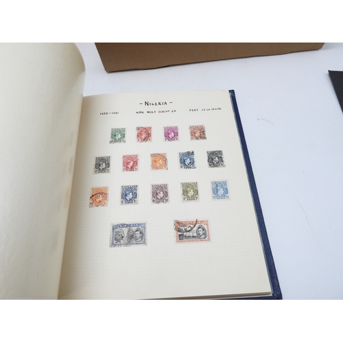 7105 - A stamp collection in two stock books mainly GB and Commonwealth together with loose stamps and Brit... 