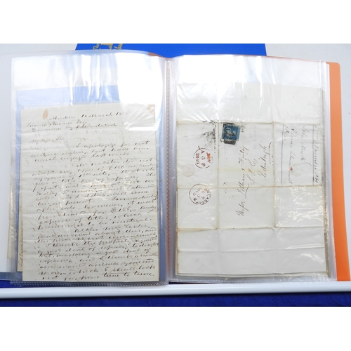 7122 - A collection of Victorian correspondence, housed in an album, addressed to Scottish recipients and l... 