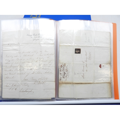 7122 - A collection of Victorian correspondence, housed in an album, addressed to Scottish recipients and l... 